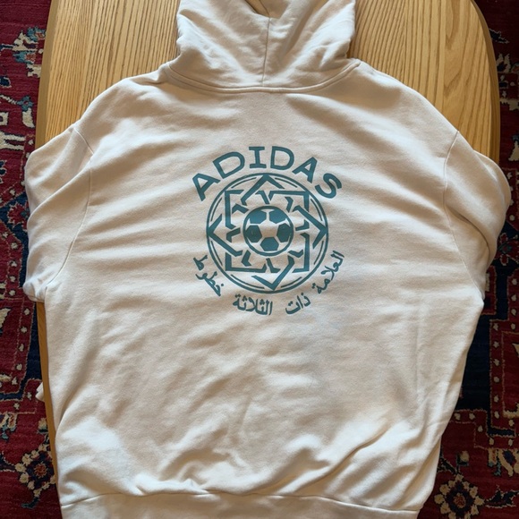 Adidas Cream Hoodie - Picture 3 of 5